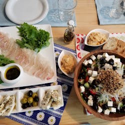 Minami さんの オリーブとハーブ、野菜たっぷり☆ギリシャ料理を食べる会