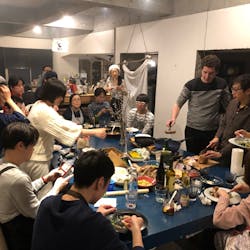Fukuzawa さんの 生パスタを打ってみよう【Part2】ナポリの大きな筒型パスタ「パッケリ」魚介のラグーソースで！
